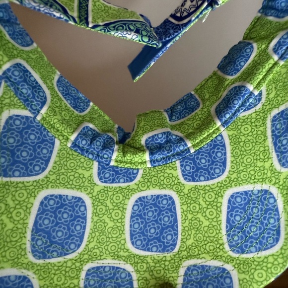 Vera Bradley Blue and Green Paisley Visor Hat - Picture 8 of 9